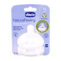 سر شیشه نچرال فیلینگ از 4 ماهگی چیکو جریان قابل تنظیم | Chicco Teat Natural Feeling From 4 Month F Adjustable 2PCS