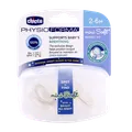 پستانک مینی سافت شبرنگ 2 تا 6 ماهگی چیکو دو عددی | Chicco Physio Forma Mini Soft Bright all night 6-2 