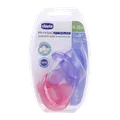 پستانک فیزیو سافت دخترانه سیلیکان 6 تا 16 ماهگی چیکو 2 عددی |  Chicco Physio Soft Silicone From 6 To 16 Month 2PCS