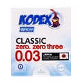 کاندوم خیلی نازک کلاسیک 0.03 ناچ کدکس 3 عددی | Kodex Classic 30 Microns Condoms