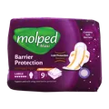 نوار بهداشتی بزرگ نیمه ضخیم ویژه با کناره های ضد نشت مولپد | Maxi Large Sanitary Pad with Leak Protection Barriers - Molped 