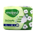 نوار بهداشتی خیلی بزرگ نیمه ضخیم مشبک با عصاره پنبه مولپد | Maxi Extra Large Perforated Sanitary Pad with Cotton Extract - Molped 