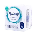 نوار بهداشتی مکسی نیمه ضخیم خیلی بزرگ ابریشمی مای لیدی | Maxi Sanitary Napkin with Wings for Night Use - My Lady