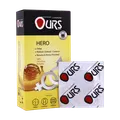 کاندوم تاخیری Hero عسل و موز اورز 12 عددی | Ours Hero Condom 12PCS