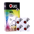 کاندوم ساده و طرح دار میکس اورز 12 عددی | OURS  Mix Condoms 12 Pcs 