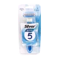 خود تراش چند بار مصرف پنج لبه گلوریا 5 بانوان سیلور | Gloria5 Ladies Five Blade Razor - Silver