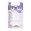 پستانک دو طرفه ارتودنسی در پوش دار از 3 ماهگی وی کر کد P147 | Wee Care Bilateral Orthodontic Pacifier With Protector Cap