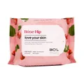دستمال مرطوب پاک کننده آرایش پوست مختلط حاوی عصاره رزهیپ بیول | Face Make-up Remover Wipe with Rose Hip Extract for Combination Skin - Bio'l 