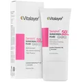 فلوئید ضد آفتاب SPF50 سنسی ویت ویتالیر 50 میلی لیتری | Sensitive Sunscreen Fluid SPF50 - Vitalayer