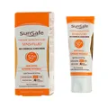 فلوئید ضد آفتاب SPF 50 سان سیف پوست حساس  | Physical Non-tinted Sunblock Fluid SPF 50 for Sensitive Skin - Sun Safe 