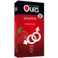 کاندوم ضد حساسیت توت فرنگی سنسیتیو اورز 12 عددی | Sensitive 12 Pcs Condom - Ours