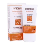 ضد آفتاب کرم پودری 2 در 1 رنگی SPF50 هیدرودرم پوست چرب | Hydroderm Tinted Total Sunscreen Cream 2 in 1 Make up And Sunblock SPF50