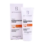 کرم ضد آفتاب رنگی SPF50 پوست خشک بیزانس | Tinted Sunscreen Cream with SPF 50 - Byzance