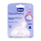 سر شیشه نچرال فیلینگ چیکو از 2 ماهگی | Chicco Teat Natural Feeling From 2 Month 2PCS