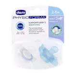 پستانک مینی سافت چیکو 2 تا 6 ماهگی 2 عددی | Chicco Physio Forma Mini Soft Luminescent 6-2 Soother