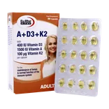 کپسول ویتامین آ و D3 و K2 یوروویتال | A + D3 + K2 Capsule - EuRho VITAL