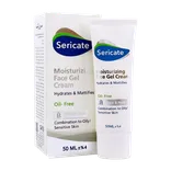 ژل کرم مرطوب کننده صورت پوست چرب سری کیت | Moisturizing Face Gel-cream for Combination to Oily Skin - Sericate 