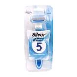 خودتراش 5 لبه زنانه گلوریا 5 سیلور | Gloria5 Ladies Five Blade Razor - Silver