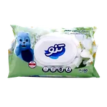 دستمال مرطوب وانیل تنو 60 عددی | Multi-purpose Vanilla-perfumed Wet Wipe - Teno