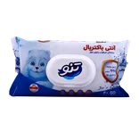 دستمال مرطوب آنتی باکتریال بدون عطر تنو | Antibacterial Perfume-free Wet Wipe - Teno