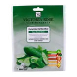 ماسک ورقه ای خیار و نعناع ویکتوریا رز | Cucumber and Menthol Face Sheet Mask - Victoria Rose