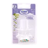 پستانک دو طرفه ارتودنسی درپوش دار وی کر از 3 ماهگی کد P147 | Wee Care Bilateral Orthodontic Pacifier With Protector Cap
