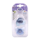 پستانک دوقلوی تا 6 ماهگی قابل استریل در مایکروفر وی کر کد P137  | Wee Care Orthodontic Pacifier With Microwavable Case 0-6 months