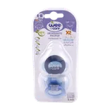 پستانک دوقلوی قابل استریل در مایکروفر وی کر کد P138 | Wee Care Orthodontic Pacifier With Microwavable Case 6-12 months