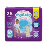 پوشک شورتی کانال دار سایز 5 مای بیبی | My Baby Diaper shorts with channels Size large 26 pcs