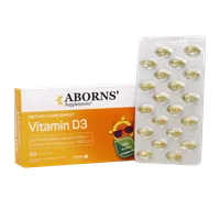 کپسول ویتامین د۳ ابورنز | Vitamin D3 Soft Gelatin Capsule - Aborns'