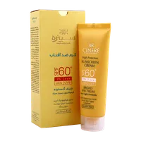 ضد آفتاب بی رنگ SPF60 سینره | Sunscreen Cream SPF 60 Broad Spectrum Very Light Formula with Hyaluronic Acid for All Skin Types - Cinere