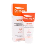 کرم ضد آفتاب بی رنگ SPF50 درماگور پوست نرمال تا خشک  | Very Hight Protection Sunscreen Cream SPF50 for Dry to Normal Skin - Dermagor