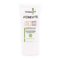 فلوئید ضد آفتاب SPF 50 آکنویت درمالیفت پوست چرب و جوشدار | Anti Acne & Sebum Regulating Sunscreen Fluid - Dermalift