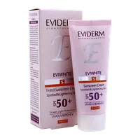کرم ضد آفتاب رنگی SPF 50 پوست‌ دارای لک اوی وایت اویدرم | Eviwhite Tinted Sunscreen Cream for Spotted Skin SPF 50 - Eviderm