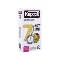 کاندوم تاخیری 7 هات تایم کاپوت 12 عددی | Hot Time Tropical Twist 12 Pcs Condoms - Kapoot