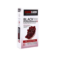 کاندوم سوئیس کر انار سیاه 12 عددی | Black Pomegranate 12 Pieces Condom - Swiss Care