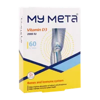 قرص ویتامین د3 مای متا 2000 واحدی 60 عددی | My Meta Vitamin D3 2000 IU 60tablets