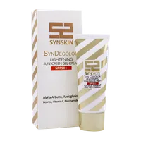 ژل کرم ضد آفتاب روشن کننده SPF 50 ساین دیکالر ساین اسکین | SynDecolor Lightening Sunscreen Gel-cream SPF 50 - Synskin