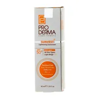 کرم ضد آفتاب SPF 50 و روشن کننده لک سان وست پرودرما | Sunvest Lightening Sunscreen Cream SPF 50 - Pro Derma