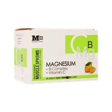 ساشه منیزیم و ب کمپلکس و ویتامین سی ام پلاس | M Plus Magnesium B Complex Vitamin C 30 Sachets