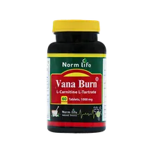 قرص ال کارنیتین وانا برن 1000 میلی گرم نورم لایف | Norm Life Vana Burn L Carnitine 1000mg Tablets