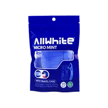 نخ دندان کمانی ال وایت 70 عددی همراه با تراول کیس کد 617 | AllWhite Micro Mint Easy Floss
