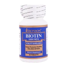 قرص بیوتین 1000 برونسون | Biotin Tablets - BRONSON