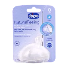 سر شیشه نچرال فیلینگ چیکو از بدو تولد جریان معمولی | Chicco Natural Feeling Silicone Teat 
