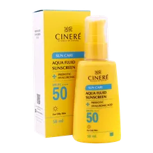 ضد آفتاب فلوئید SPF50 پوست چرب سینره | Cinere Aqua Fluid Sunscreen SPF50 For Oily Skin