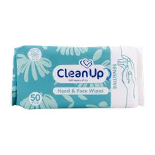 دستمال مرطوب دست و صورت پوست حساس کلین‌ آپ | Hand and Face Wipes for Sensitive Skin - Clean Up