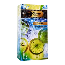 کاندوم خاردار شیاردار تاخیری کلایمکس مدل Pleasure بسته 12 عددی | Climax Pleasure Dotted Ribbed Delay Condoms 12 Pcs