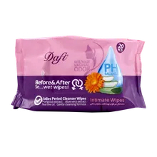 دستمال مرطوب بهداشتی بانوان دافی ۲۰ عددی | Ladies Period Cleanser Wipes - Dafi