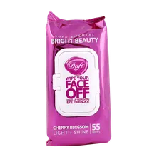 دستمال مرطوب پاک کننده آرایش چشم دافی درخشان کننده | Cherry Blossom Wipes - Dafi