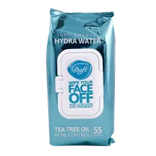 دستمال مرطوب پاک کننده آرایش هیدرا واتر دافی ۵۵ عددی | Hydra Water Wet Wips - Dafi 